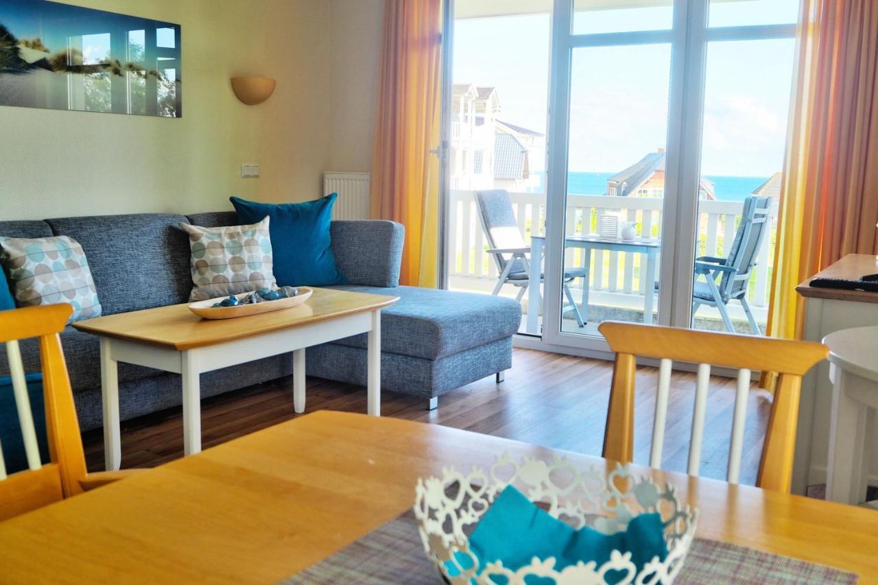 Mit Meerblick Und Balkon, Gratis Nutzung Vom Ahoi Erlebnisbad Und Sauna In Sellin - Meeresblick Fewo 35 奥斯特巴德·哥伦 外观 照片